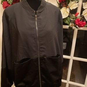 NWOT 2xl Shein Satin Mixed Fabric Fashion Jacket